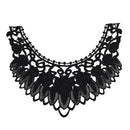 Water Soluble Embroidered Lace Trim Collar Costume Neckline Applique Sewing Clothing Accessories
