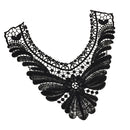 Embroidered Lace Neckline Embroidery Applique Lace Trim Collar for Sewing Crafts Clothing Accessories