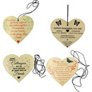 "Chance Made us Colleagues" Wooden Heart Hanging Gift Plaque Wood Sign Tags Gift Colleague Friendship Sign