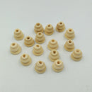 100 Pieces 10mm Tibetan Pagoda Natural Wood Spacer Beads for DIY Jewelry Making
