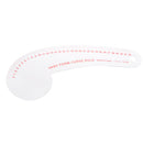 12.2 inch Long Comma Shaped Hard Plastic French Curve Ruler Sewing Tools by Garment Multi functional Grading Scale