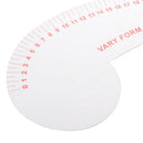 12.2 inch Long Comma Shaped Hard Plastic French Curve Ruler Sewing Tools by Garment Multi functional Grading Scale
