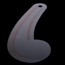 12.2 inch Long Comma Shaped Hard Plastic French Curve Ruler Sewing Tools by Garment Multi functional Grading Scale