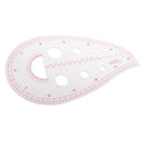 Plastic Sleeve Curve Ruler French Curve Ruler Template Tool for Tailor Dressmaking