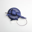 Elegant Royal Blue Women Fascinator Hats Ladies Pillbox Hats Formal Tilt Party Race Derby Hat Wedding Headwear Hair Accessories