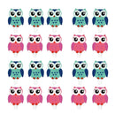 20 Pieces Cute Owl Postcard Photo Paper Pegs Pin Clothespin Wood Clips Craft