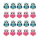 20 Pieces Cute Owl Postcard Photo Paper Pegs Pin Clothespin Wood Clips Craft