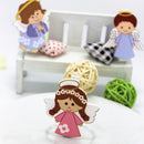 20 Pieces Cute Angel Postcard Photo Paper Pegs Pin Clothespin Wood Clips Craft
