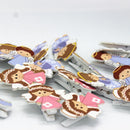 20 Pieces Cute Angel Postcard Photo Paper Pegs Pin Clothespin Wood Clips Craft