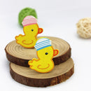 20 Pieces Cute Yellow Duck Postcard Photo Paper Pegs Pin Clothespin Wood Clips Craft