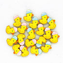 20 Pieces Cute Yellow Duck Postcard Photo Paper Pegs Pin Clothespin Wood Clips Craft