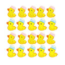 20 Pieces Cute Yellow Duck Postcard Photo Paper Pegs Pin Clothespin Wood Clips Craft
