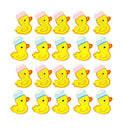 20 Pieces Cute Yellow Duck Postcard Photo Paper Pegs Pin Clothespin Wood Clips Craft
