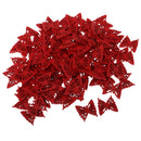 100 Piece Red Butterfly Shape Wooden Buttons for Wedding Party Sewing on Clothing Decoration 19mm