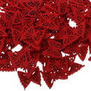 100 Piece Red Butterfly Shape Wooden Buttons for Wedding Party Sewing on Clothing Decoration 19mm