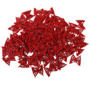 100 Piece Red Butterfly Shape Wooden Buttons for Wedding Party Sewing on Clothing Decoration 19mm