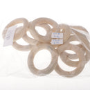 10 Pieces 58mm Wooden Loop Connectors Circles Natural Wood Teething Rings for DIY Craft