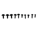 142 Pieces 6mm/8mm/9mm/10mm/12mm Mixed Plastic Black Doll Puppet Eyes Animal Crafts Safety Eyes For Teddy Bear Children Kids DIY Soft Toys Accessories