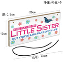 Printed Wooden Hanging Sign Plaque Board for Home Hanging Decoration 20x10cm