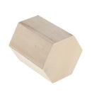 Hexagonal Design Unfinished Wood Pen Container Storage Box for Kids DIY Crafts Supplies