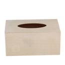 Unfinished Wood Facial Tissue Box Cover Decorative Tissue Box for DIY Craft