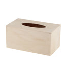 Unfinished Wood Facial Tissue Box Cover Decorative Tissue Box for DIY Craft