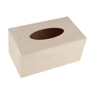 Unfinished Wood Facial Tissue Box Cover Decorative Tissue Box for DIY Craft