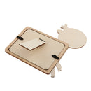 Unfinished Wood Photo Frames Giraffe Design Wooden Picture Frame for Kids DIY Craft