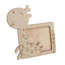 Unfinished Wood Photo Frames Giraffe Design Wooden Picture Frame for Kids DIY Craft