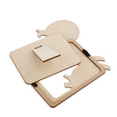 Unfinished Wood Photo Frames Giraffe Design Wooden Picture Frame for Kids DIY Craft