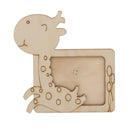 Unfinished Wood Photo Frames Giraffe Design Wooden Picture Frame for Kids DIY Craft