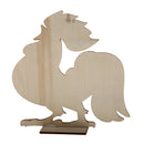 Unfinished Wood Chicken Rooster Shape Toy Ornament for Kids Painting Crafts