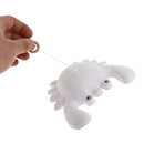 3D Paper Toy Crab Shape Pull Line Toy for DIY Kids Children Painting Crafts
