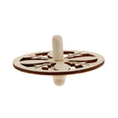 3 Pieces Assorted Unfinished Wood Peg-Top Spinning Top Gyro for Kids DIY Crafts