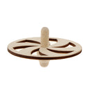 3 Pieces Assorted Unfinished Wood Peg-Top Spinning Top Gyro for Kids DIY Crafts