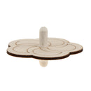 4 Pieces Assorted Unfinished Wood Peg-Top Spinning Top Gyro for Kids DIY Crafts