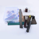 32 Pieces Leather Craft Punching Stamping Tools Stitching Carving Sewing Saddle Prong Needles