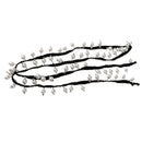 1 Yard Polyester Pearl Beaded Ribbon Sewing Trim Chain for DIY Wedding Decoration