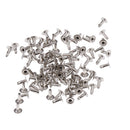100 Pieces Pearl Rivets Studs Buttons for DIY Leather Bag Shoes Clotheing Decoration 6mm