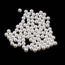 100 Pieces Pearl Rivets Studs Buttons for DIY Leather Bag Shoes Clotheing Decoration 6mm