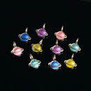 10 Piece Mixed Color Alloy Planet Shape Pendants Charms Jewelry Making Findings