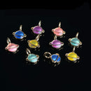 10 Piece Mixed Color Alloy Planet Shape Pendants Charms Jewelry Making Findings