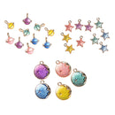 10 Piece Mixed Color Alloy Planet Shape Pendants Charms Jewelry Making Findings