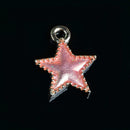 10 Piece Mixed Color Alloy Star Shape Pendants Charms Jewelry Making Findings