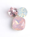5 Pieces Pink Rhinestone Diamante Flatback Embellishment Buttons for Wedding Greeting Card Bouquet Fabric Flower DIY Headbands Supplies