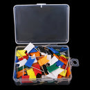 100 Piece Flag Push Pins Marker Marking Pins Thumbtack for Notice Cork Board Map 35mm