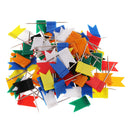 100 Piece Flag Push Pins Marker Marking Pins Thumbtack for Notice Cork Board Map 35mm