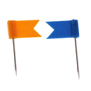 100 Piece Flag Push Pins Marker Marking Pins Thumbtack for Notice Cork Board Map 35mm
