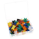 100 Piece Flag Push Pins Marker Marking Pins Thumbtack for Notice Cork Board Map 35mm