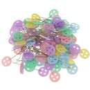 100 Piece Platsic Buttons Head Sewing Pins Safety Pin for Quilting Sewing Crafts